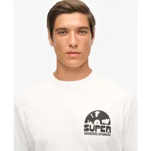 Oversized T-shirt Superdry Record Label image-4