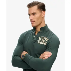 Langärmeliges Polo-Shirt Superdry Vintage Athletic image-3