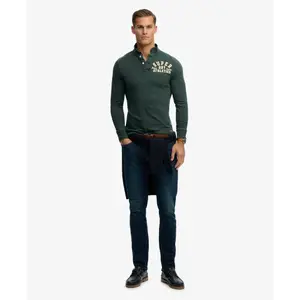 Langärmeliges Polo-Shirt Superdry Vintage Athletic image-1