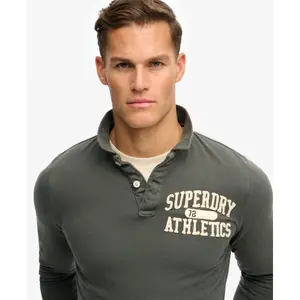 Langärmeliges Polo-Shirt Superdry Vintage Athletic image-3