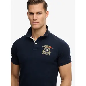 Polo with badge Superdry image-2