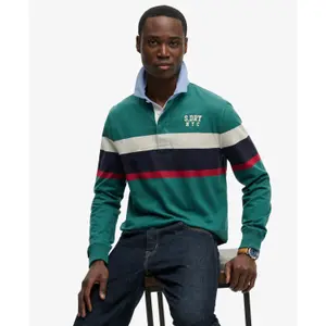Rugby-Polo mit Bruststreifen Superdry Vintage image-2