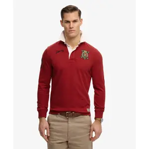 Polo a maniche lunghe con doppio emblema lungo Superdry image-1