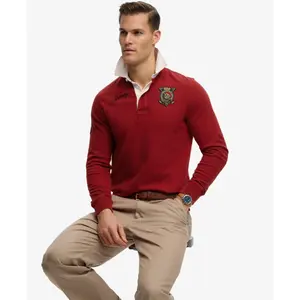 Polo a maniche lunghe con doppio emblema lungo Superdry image-2