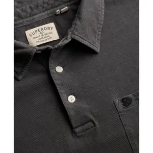 Classic Cotton and Linen Polo Superdry image-6