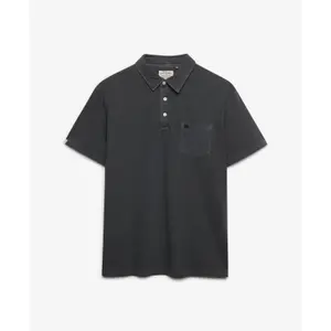 Classic Cotton and Linen Polo Superdry image-0