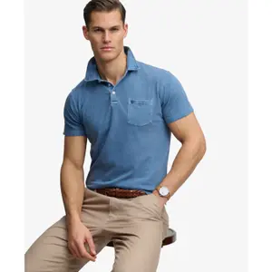 Classic Cotton and Linen Polo Superdry image-2