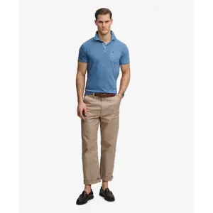 Classic Cotton and Linen Polo Superdry image-1
