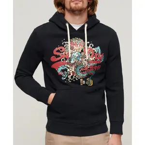Hooded sweatshirt with logo Superdry Tokyo Vintage image-2