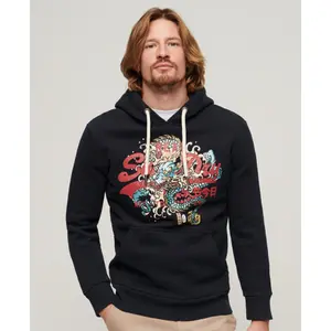 Hooded sweatshirt with logo Superdry Tokyo Vintage image-1