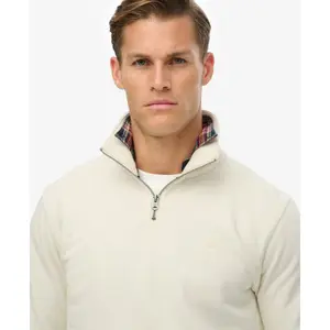 Sudadera con cuello cremallera Superdry Essential Logo Henley image-5