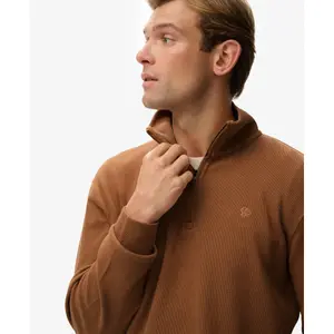 Ribbed zip neck jumper Superdry image-5