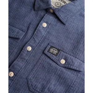Camisa de trabalho com padrão de zig-zag Superdry image-1