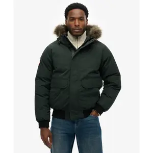 Faux fur bomber jacket Superdry Everest image-1