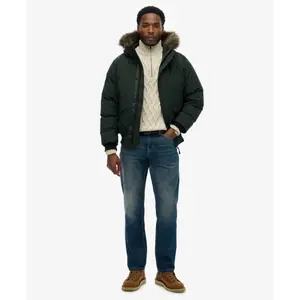 Faux fur bomber jacket Superdry Everest image-2