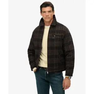 Coat Superdry Blend Check image-3