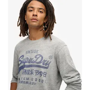Κλασικό μπλουζάκι με μακριά μανίκια Superdry image-4