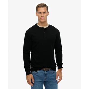 T-shirt a maniche lunghe metà bottone Superdry Vintage Logo image-1