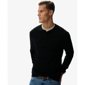 T-shirt a maniche lunghe metà bottone Superdry Vintage Logo image-2