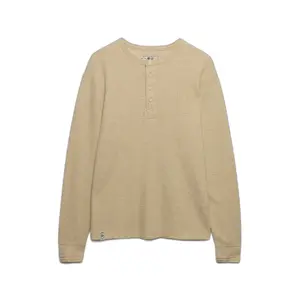 Langarmshirt Superdry Slub Waffle Grandad image-0