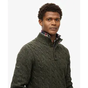 Pull torsadé à col boutonné Superdry image-5