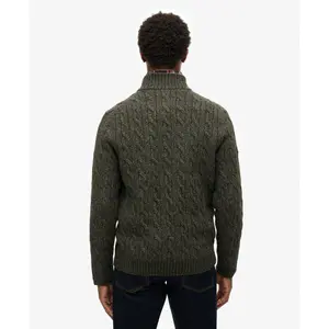 Pull torsadé à col boutonné Superdry image-3