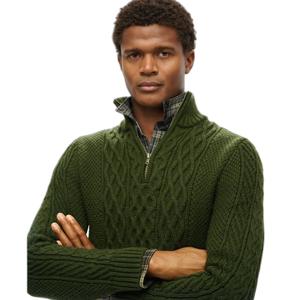 Pull torsadé à col zippé Jacob Superdry image-1