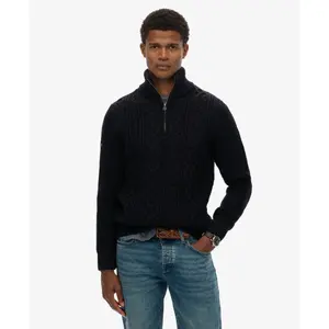 Twisted jumper with a funnel neck Superdry Jacob image-1