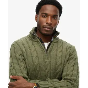 Twisted jumper with a funnel neck Superdry Jacob image-4