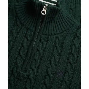 Half-zip twisted knit jumper Superdry Preppy image-1