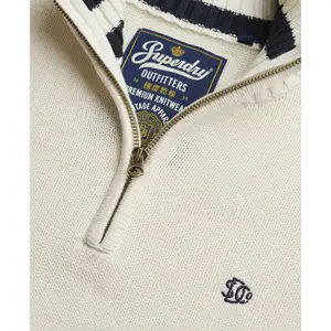 Cotton half-zip knit jumper Superdry image-1