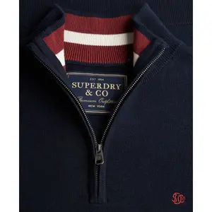 Cotton half-zip top Superdry Preppy Essential image-1