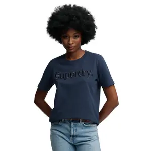 Damen T-Shirt Superdry Ton sur Ton image-0