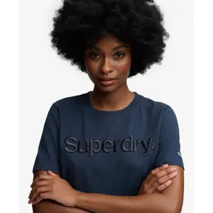 Damen T-Shirt Superdry Ton sur Ton image-3