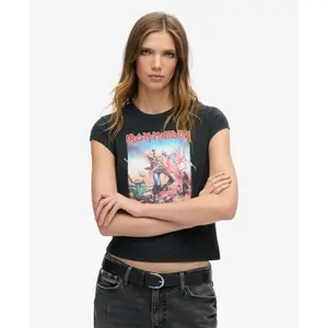 Γυναικείο T-shirt Superdry Iron Maiden image-1