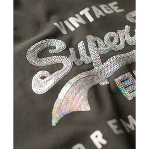 Camiseta brillante con estampado VL para mujer Superdry image-4