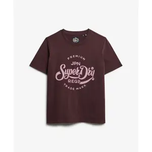 Camiseta de mujer Superdry Premium Script Entry image-0