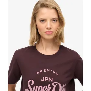 Camiseta de mujer Superdry Premium Script Entry image-4