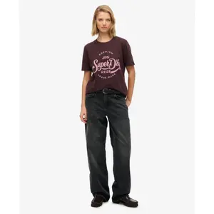 Camiseta de mujer Superdry Premium Script Entry image-6