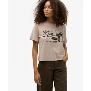 T-shirt femme Superdry Roadside Trade image-3