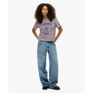 T-shirt femme Superdry Roadside Trade image-2