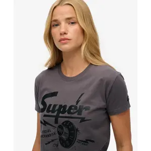 Camiseta entallada de mujer Superdry Band Merch image-3