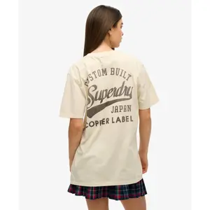 Camiseta con estampado en el pecho para mujer Superdry Copper Label image-1