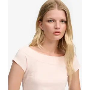Women's off-the-shoulder T-shirt Superdry Athletic Essentials image-4