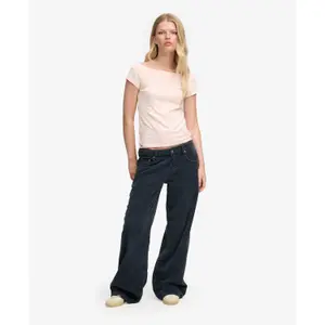 Women's off-the-shoulder T-shirt Superdry Athletic Essentials image-6