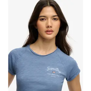 Dames-T-shirt Superdry Graphique Slub Athletic Essentials image-4