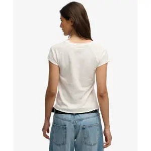 Dames-T-shirt Superdry Graphique Slub Athletic Essentials image-4