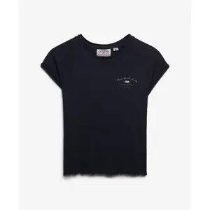 Dames-T-shirt Superdry Graphique Slub Athletic Essentials image-0