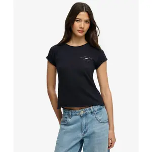 Dames-T-shirt Superdry Graphique Slub Athletic Essentials image-2
