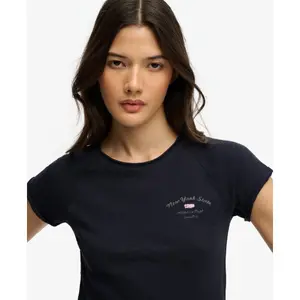 Dames-T-shirt Superdry Graphique Slub Athletic Essentials image-5